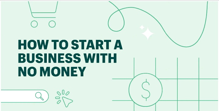How to start a business with no money.